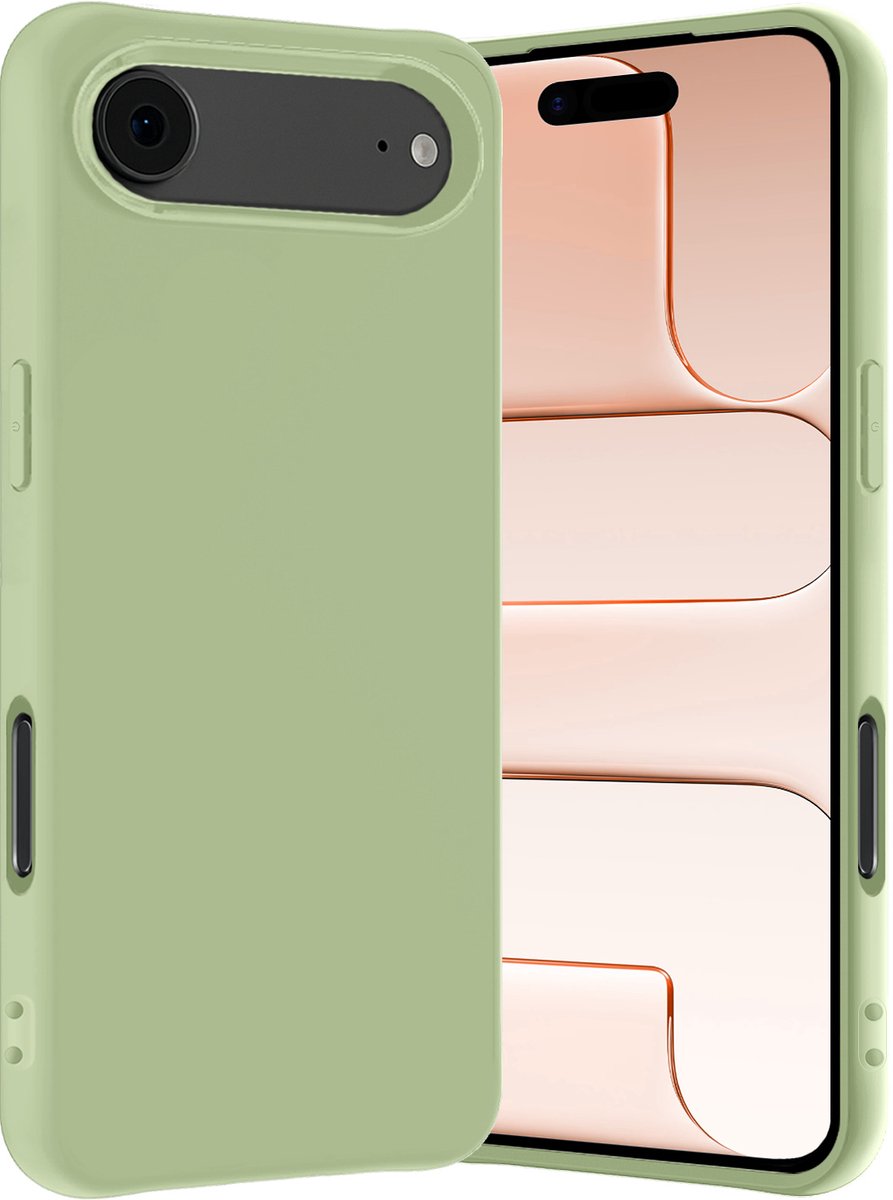 Hoes - Geschikt voor Apple iPhone Air - Sterk & Shockproof - Hoesje Cover - Siliconen Case - Groen