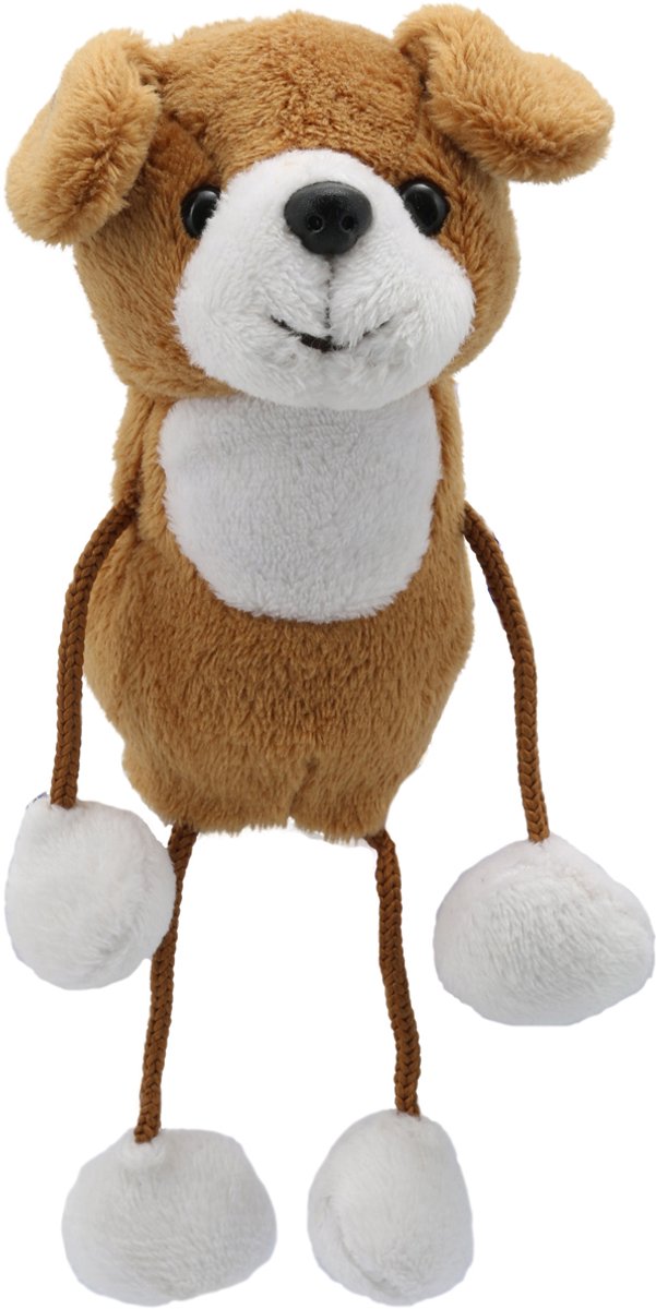 The Puppet Company vingerpop hond - speelpoppetje voor kinderen.