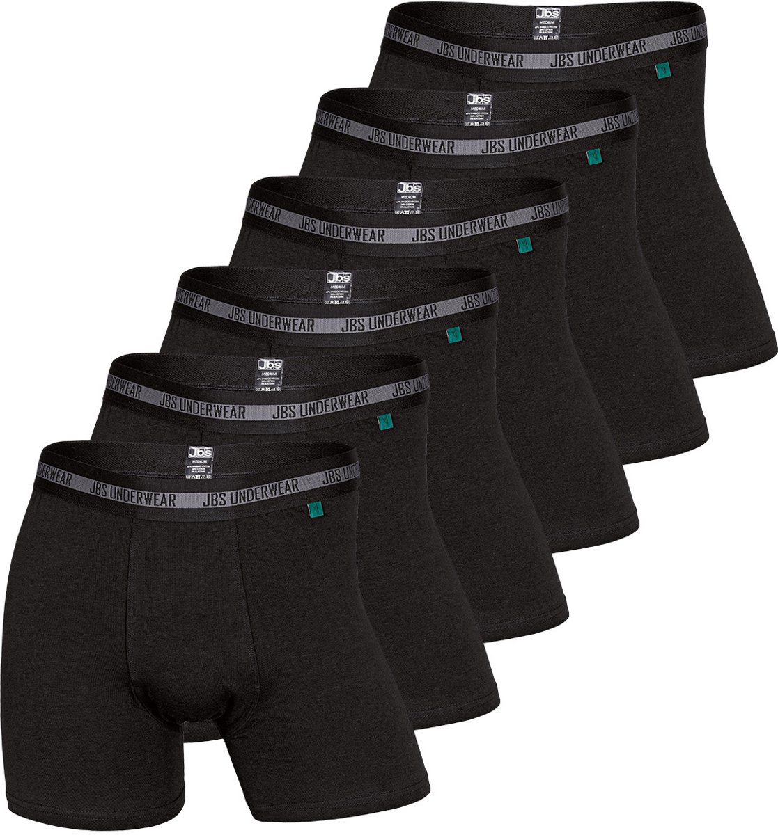 JBS Heren lang short / pant 6 pack Bamboo