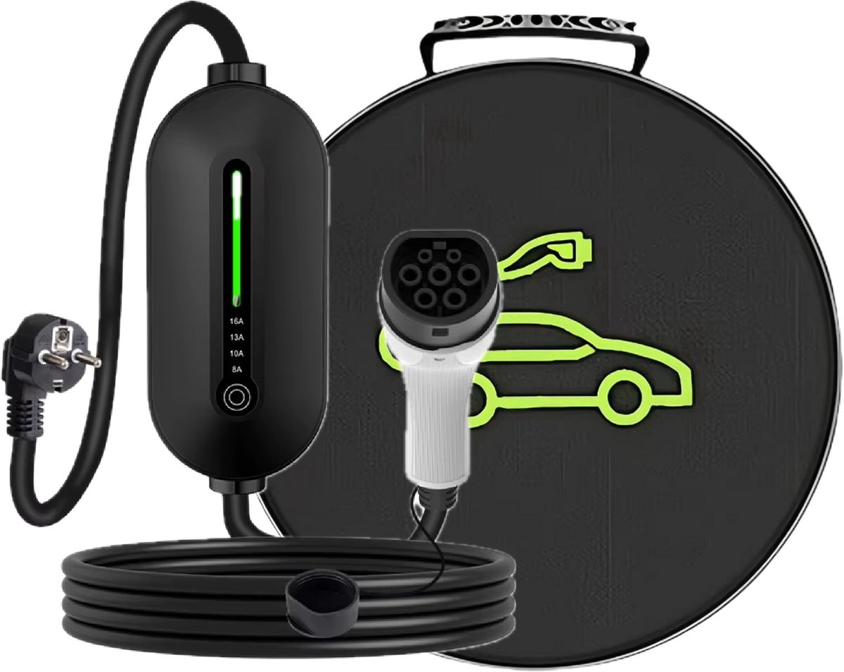 Mobiele thuislader Type 2 - Snel opladen vanaf stopcontact