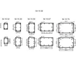 Camdenboss CRDCG0006-CON Universele behuizing (l x b x h) 145 x 90 x 45 mm ABS Grijs-wit (RAL 7035) 1 stuk(s)