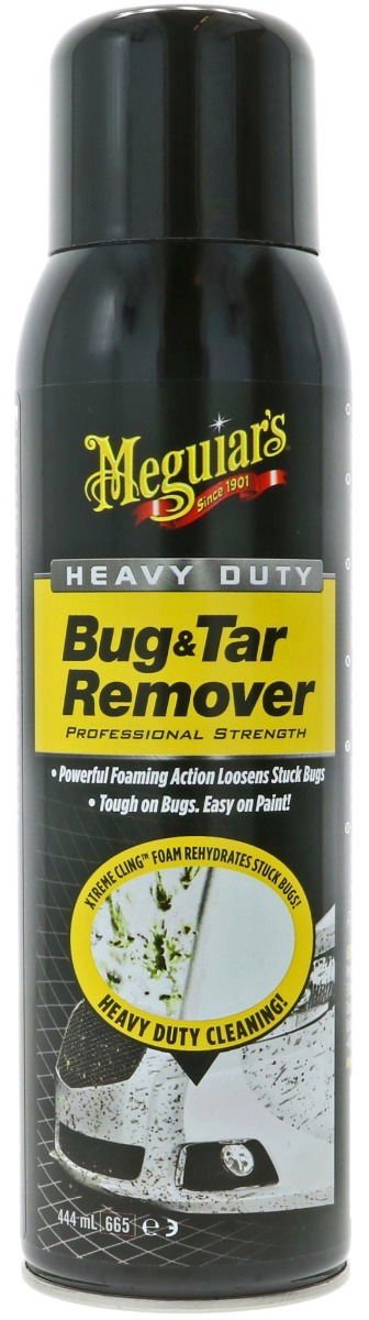 Meguiar’s Heavy Duty Bug & Tar Remover 425ml – Insectenverwijderaar Auto – Xtreme Cling Schuim – Verwijdert Hardnekkig Vuil