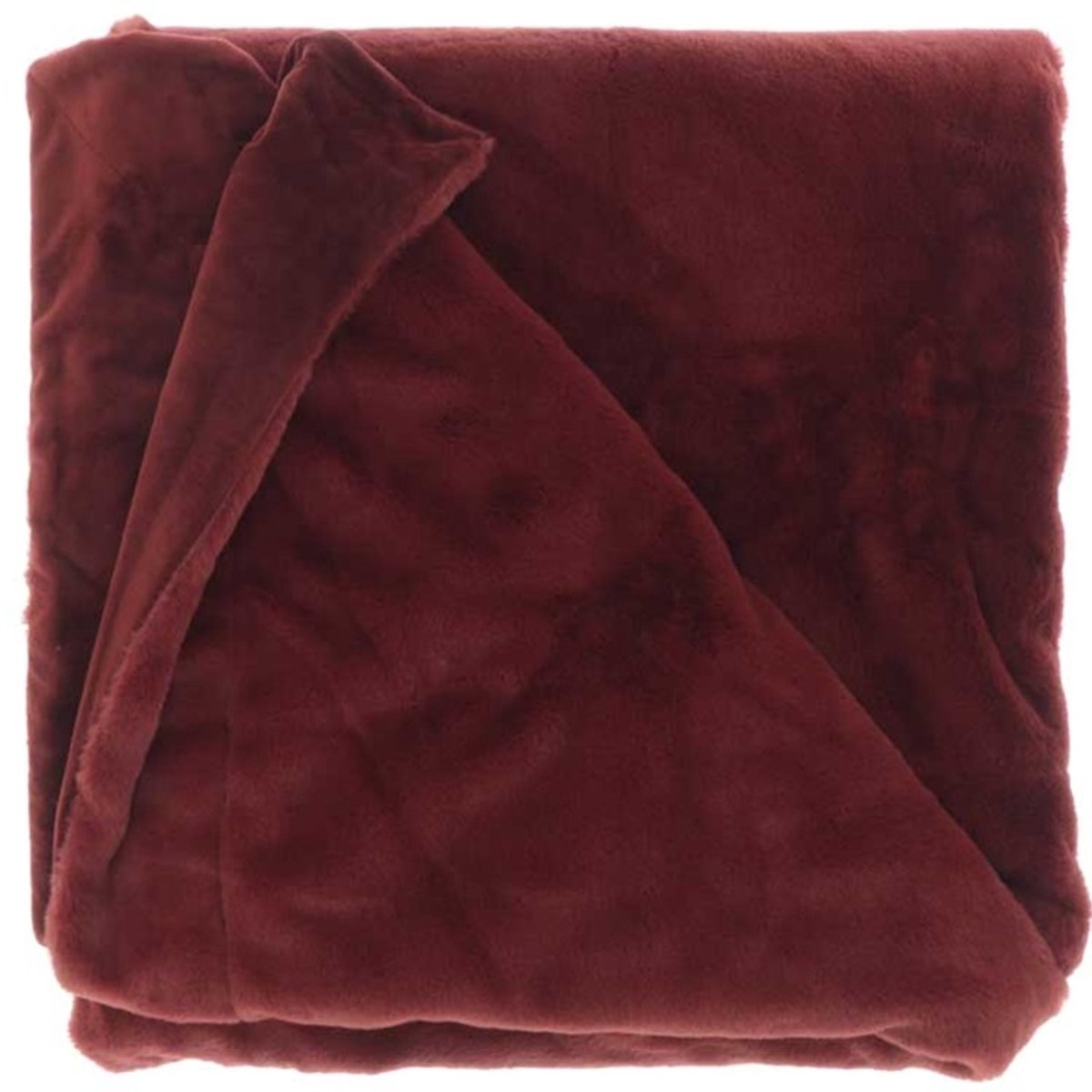 Unique Living Plaid Klaas 150x200cm bloodstone Rood