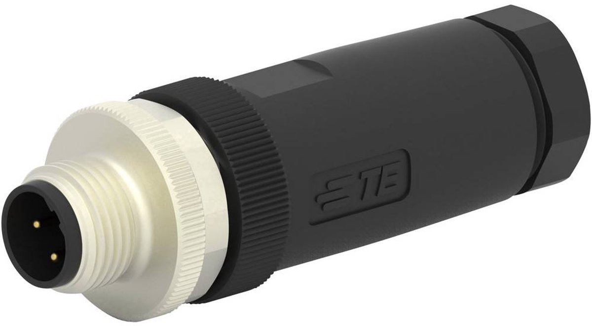 TE Connectivity T4111402041-000 Sensor/actuator connector, niet geassembleerd M12 Aantal polen (sensoren): 4 Stekker, r
