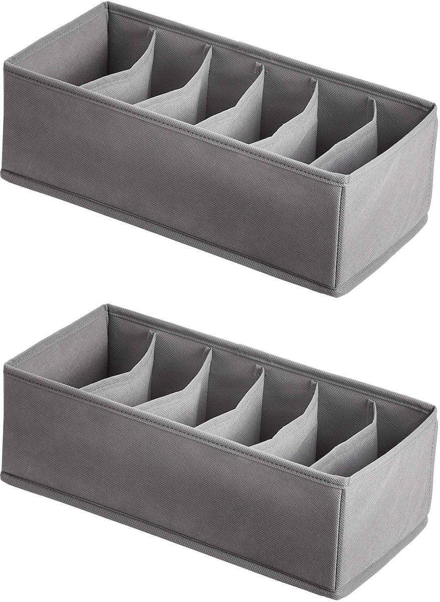 Organizer Set 2-delig – Ladeverdeler voor Ondergoed, BH’s, Lingerie & Accessoires – Ademend Vliesstof – Opbergboxen voor Kommode & Kast