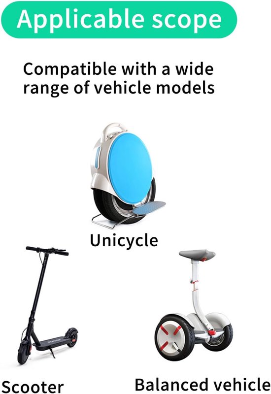 Elektrische scooter lader - 36V/42V 2A - met 6 batterijladerconnectoren - lader voor scootmobiel - elektrische fietslader - universele lader - Geschikt voor Xiaomi Mijia M365 - voor hoverboard, rolstoelen, eenwielers, fietsen en scootmobielen van Merkloos — afbeelding 3