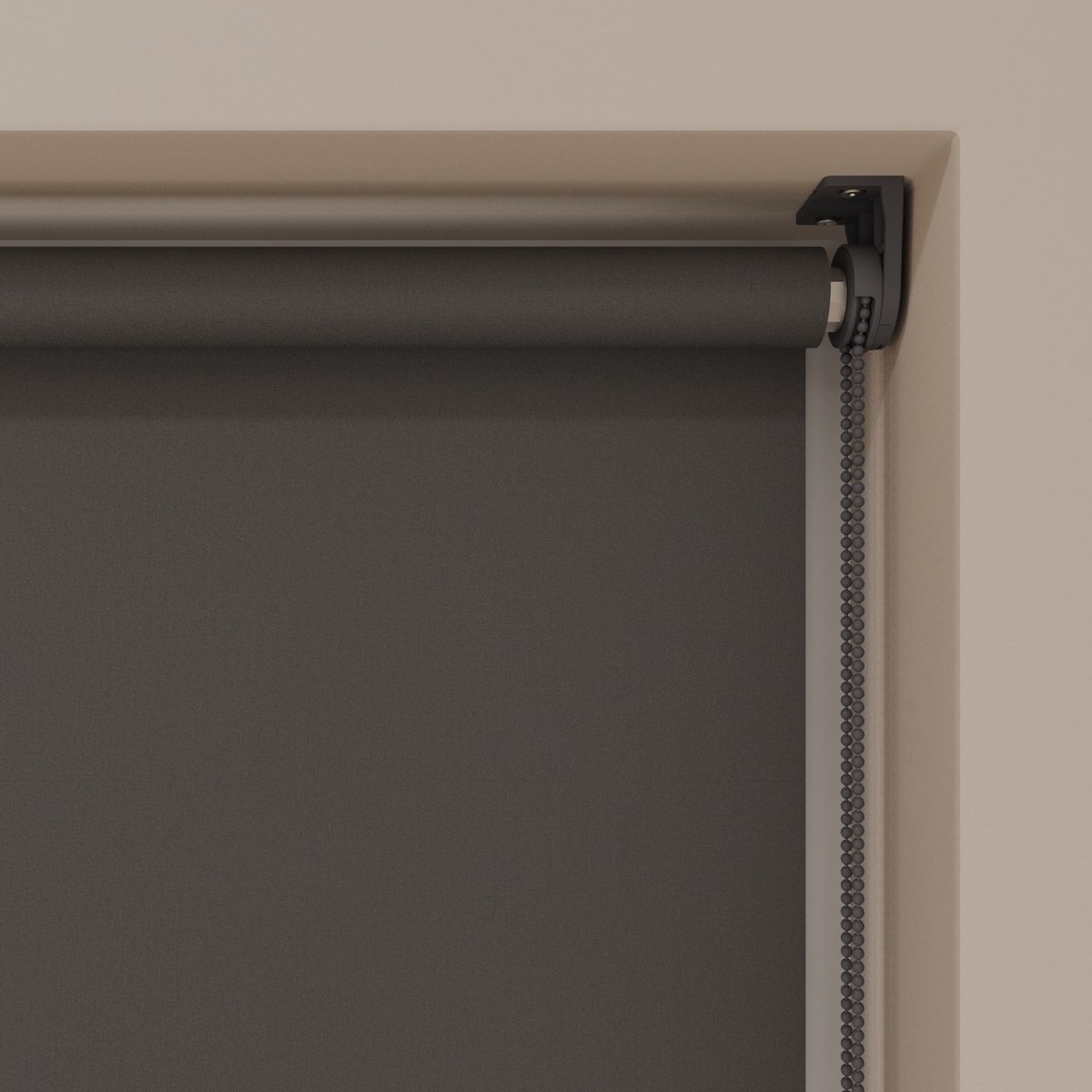 DTCH® Rolgordijn Verduisterend - Mini - Donker Grijs - 70 x 150 cm - Full Color - Rolgordijn zonder boren – foto 2