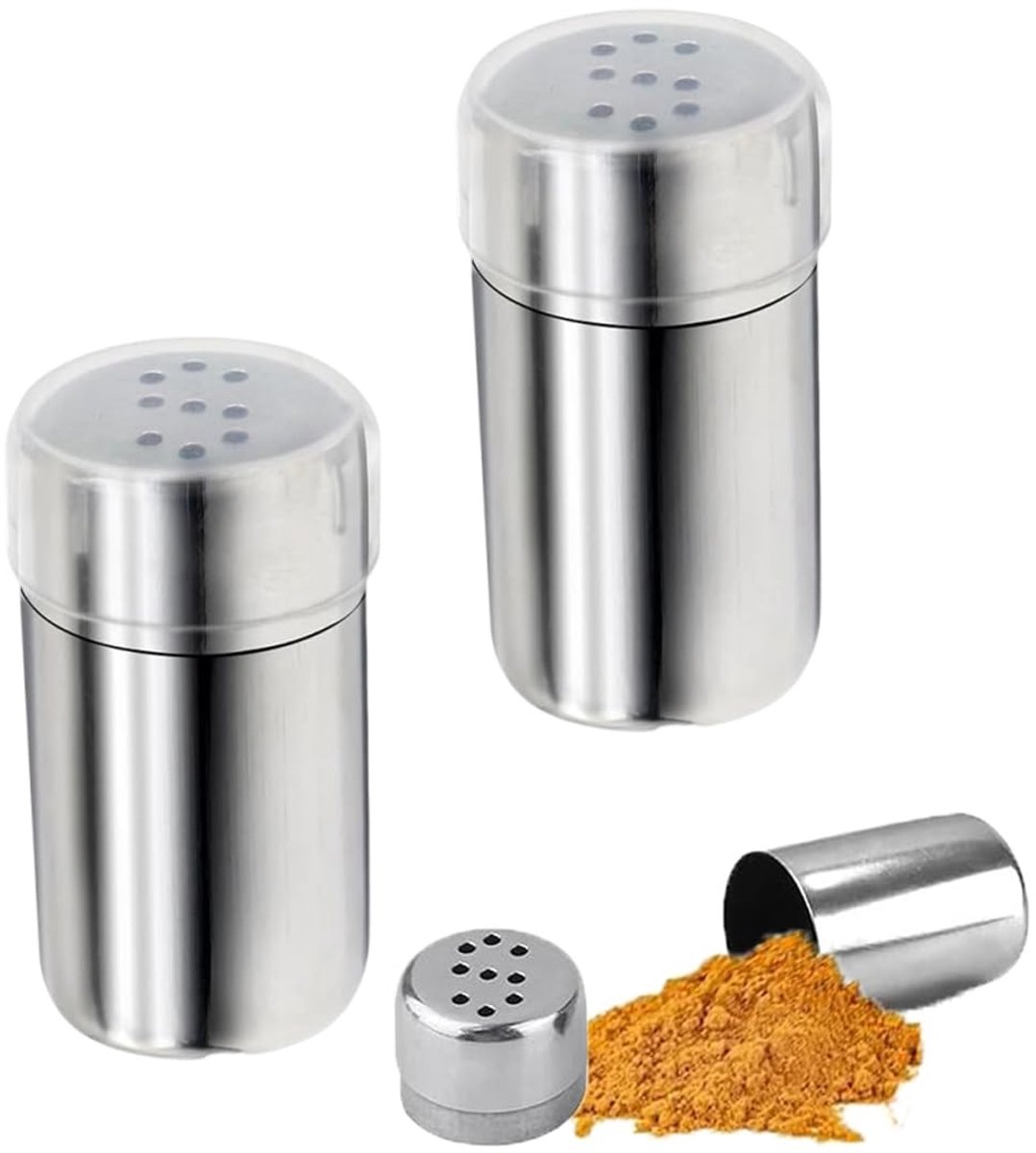 Mini Zout en Peper Stel 2 x RVS - Voor Lunchbox, Bento Box, Kantoor, Kamperen