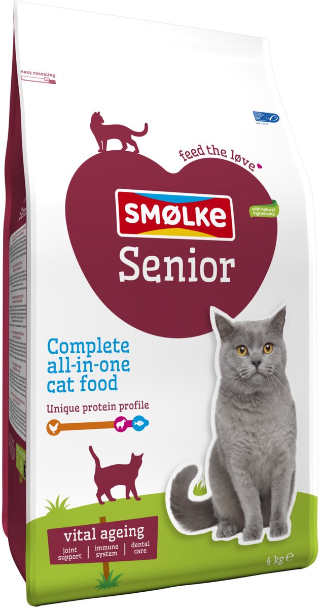 Smolke Kattenvoer Senior Kip