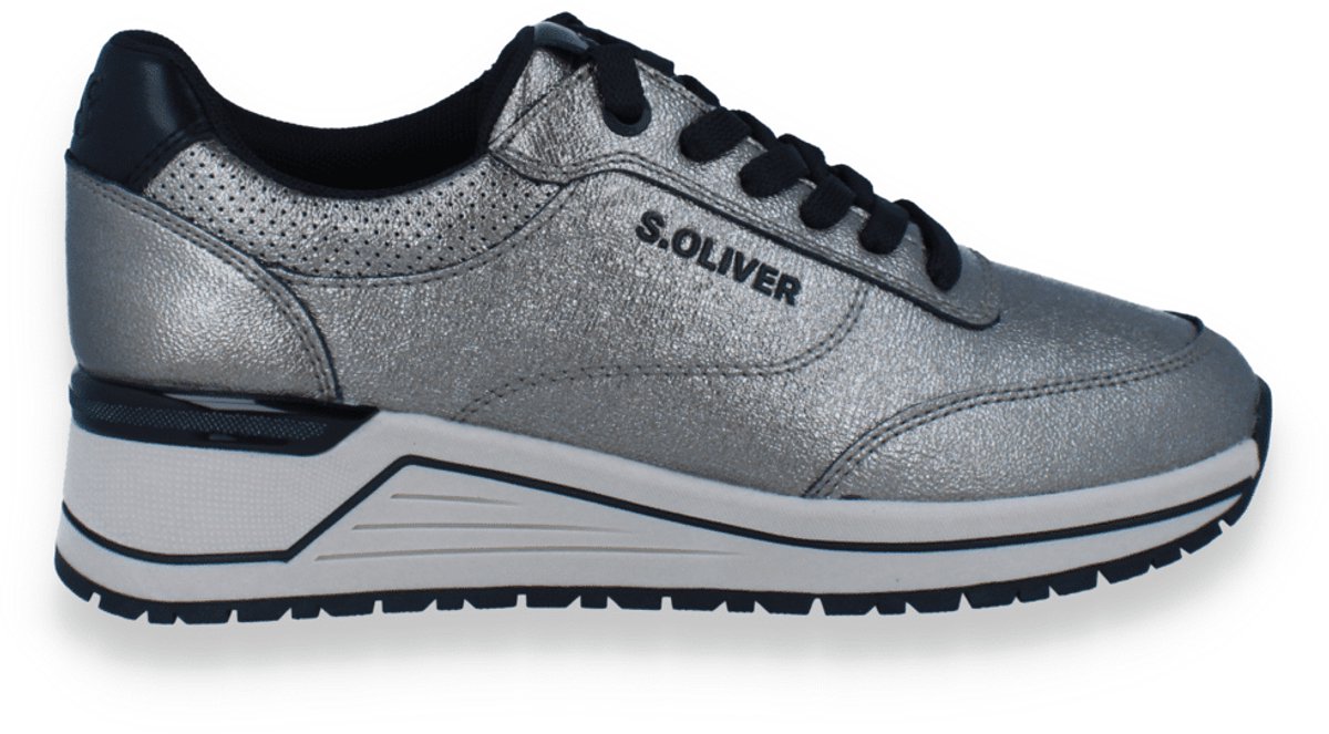 S.Oliver Dames Sneaker Pewter Taupe