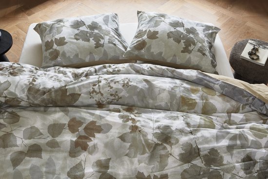 Beddinghouse Hiroki dekbedovertrek - Lits-Jumeaux - 240 x 200/220 cm - Naturel van Merkloos — afbeelding 5