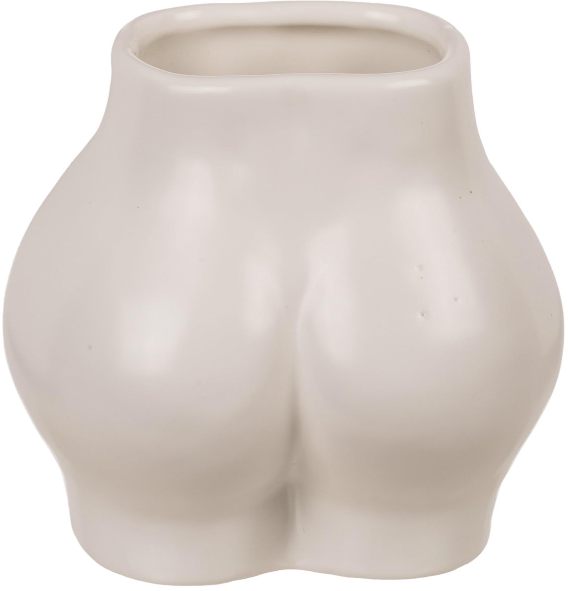 Decoratieve Mini Vaas - Vrouwenlichaam Design - Wit Ceramic