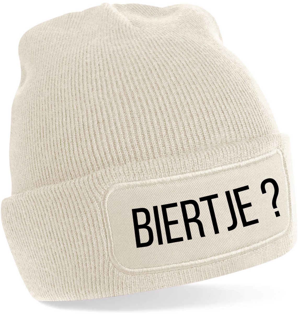 Beanie-Biertje?-kado-wintermuts-grappig-almond-zwart