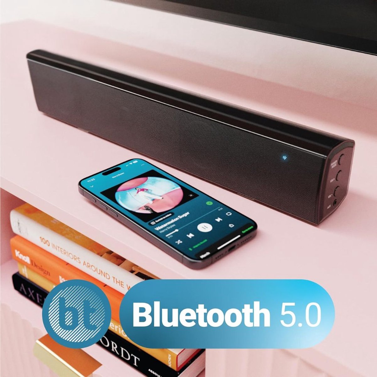 SNJY® Soundbar - TV Speaker - Home Cinema - 230 V - Zwart - afbeelding 3