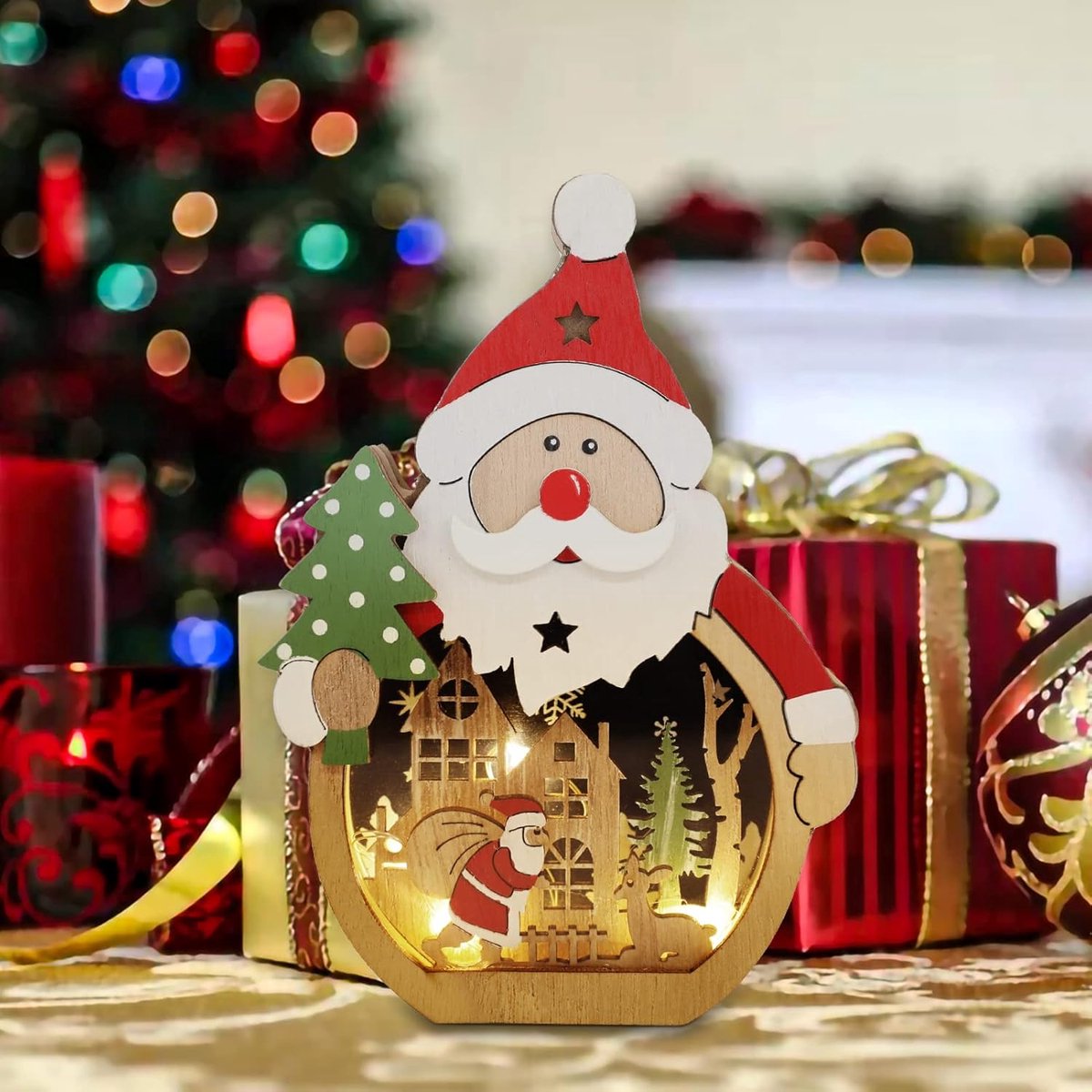 Kerst LED ornamenten Kerstversiering verlichte ornamenten