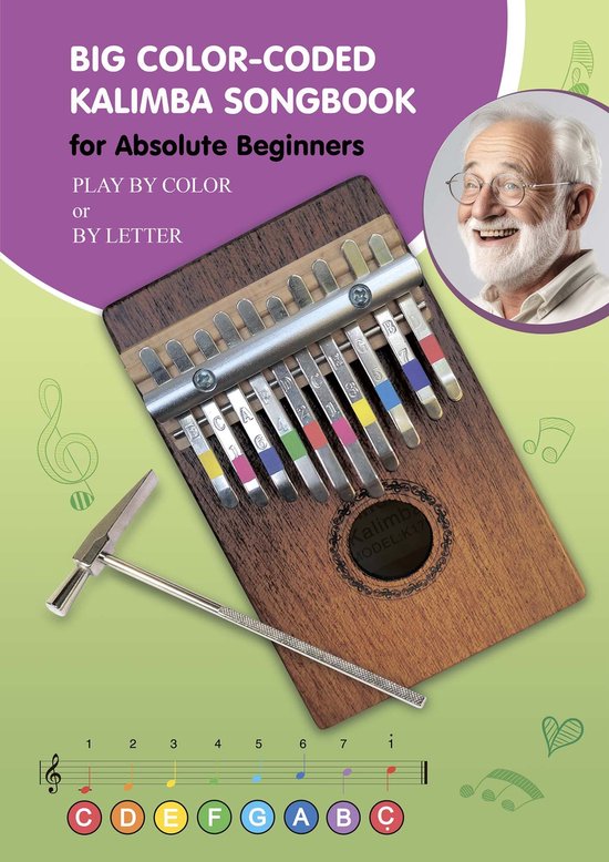Big Color-Coded Kalimba Songbook for Absolute Beginners - cover