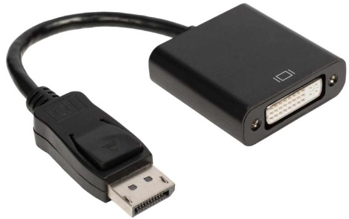 DisplayPort naar DVI-I Adapter - Full HD - 0,2 meter - Zwart