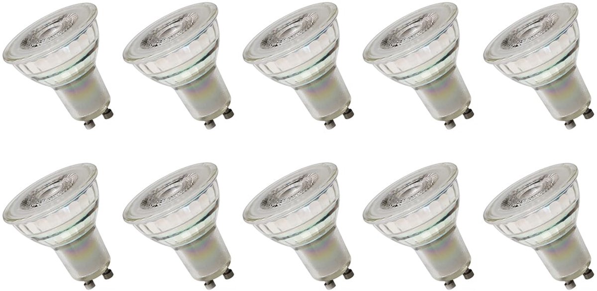 Spectrum LED Lamp GU10 230V 4,5W - 380 Lumen - 6000K Koud wit - Helder daglicht - Energiezuinig - 10 stuks