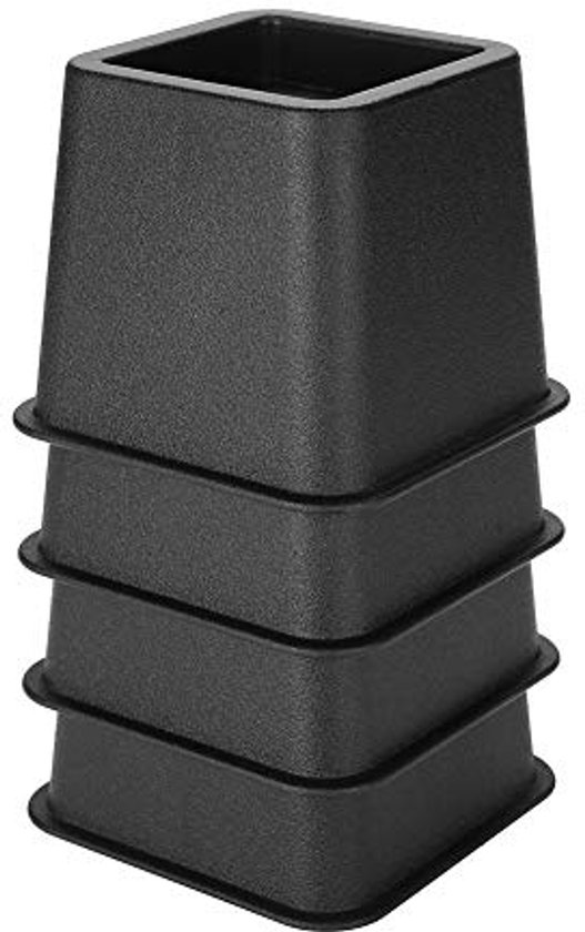 Moendergo 8 STKS Meubelverhoger Heavy Duty Stapelbaar Bed Liften Risers 1.5 3 6 Lift Hoogte Verstelbare Tafel Stoel Sofa Riser Antislip Meubels Lift Pads Ondersteuning Tot 1000 kg