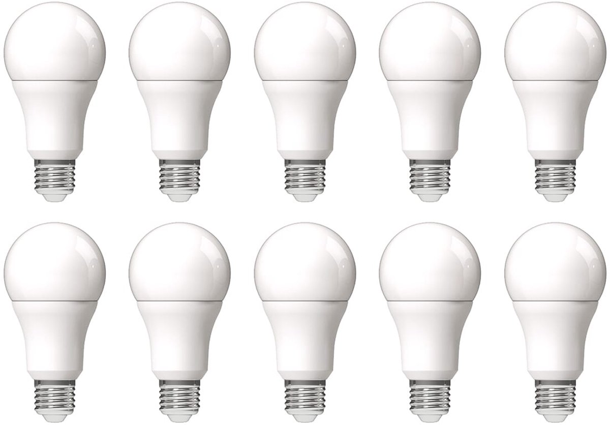 Avide E27 LED Lamp 13W - 1521lm - 3000K - Warm Wit - LED Globe A60 - Vervangt 100W Gloeilamp - 10 stuks