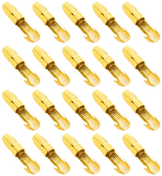 Bullet mâle non isolée VLTG 3,5 mm - Cosse ronde - 20 pièces