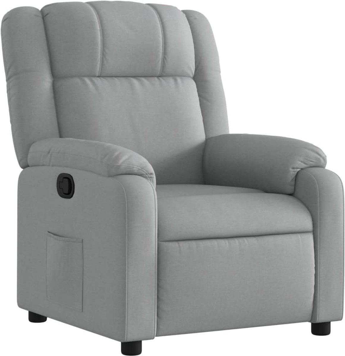vidaXL Relaxfauteuil - lichtgrijze - stof Lichtgrijs