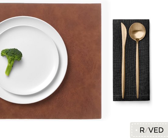 Sets de Napperons Raved Vera - Set de 6 pièces - Koper - Plastique - Table à manger - Sous-couche - Hydrofuge