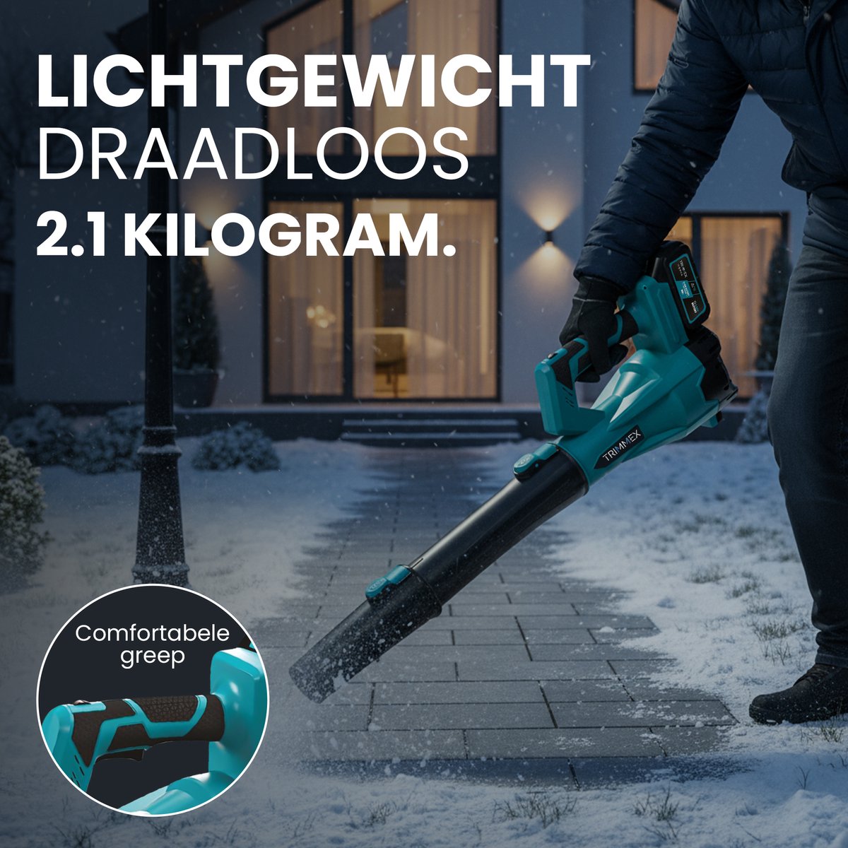 Trimmex Accu Bladblazer 20V – blazer - luchtsnelheid 260 km/u - extra krachtige 2x 4.0Ah accu – foto 4