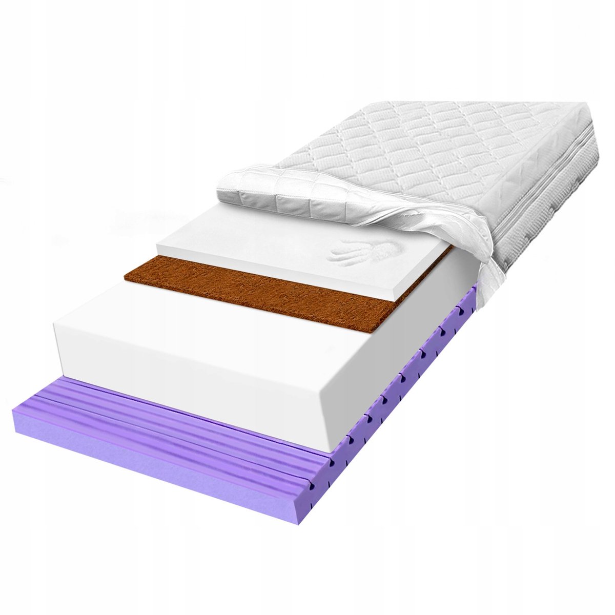 Dankzij de FLEXI CONTI KOKOS VISCO matras 60x160cm H2 met visco en kokos, geniet u van een goede nachtrust.