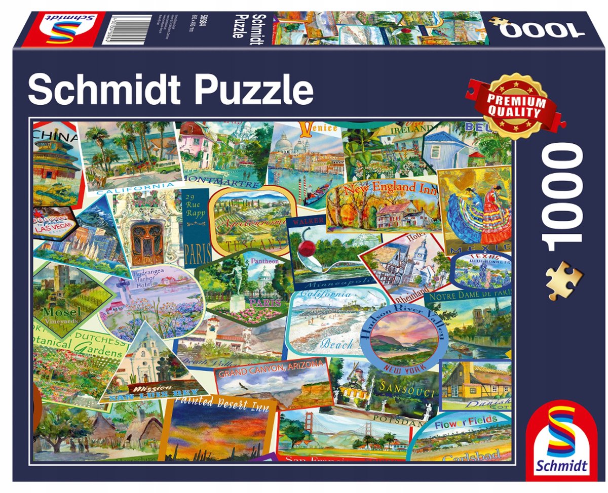 Schmidt Pamiątki z podróży 1000 el. puzzle