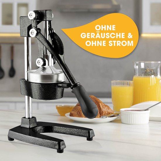 Lumaland handmatige citruspers gietijzer - stille slowjuicer voor citrusvruchten, eenvoudig te reinigen van lumaland — afbeelding 5