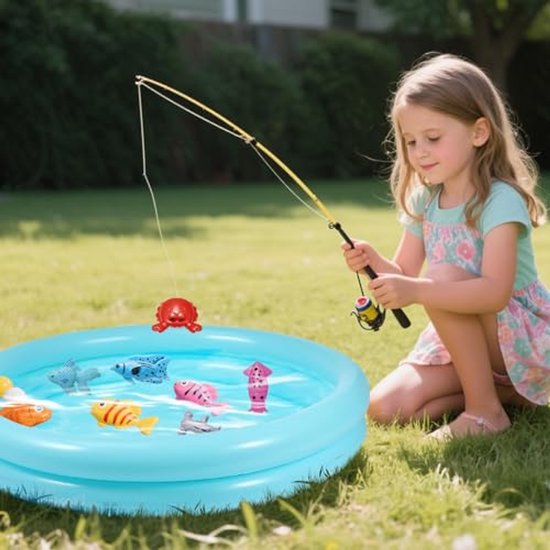 Opblaasbaar kinderbadje, 60 cm, zomerspeelgoed, klein zwembad voor buiten, opblaasbaar, voor binnen en buiten van Merkloos — afbeelding 5