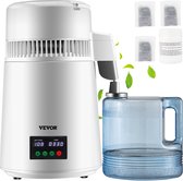 VEVOR waterdestilleerder waterdestilleerder 4L 750W 1L/h. Witte distilleerders