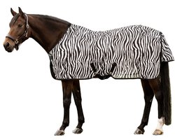 Waldhausen Zebra Surcingles Anti-vliegendeken Wit 135 cm