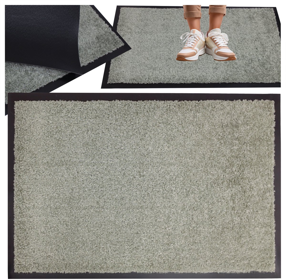 Antislip Deurmat met Rand 90x150cm - Duurzaam en Veilig
