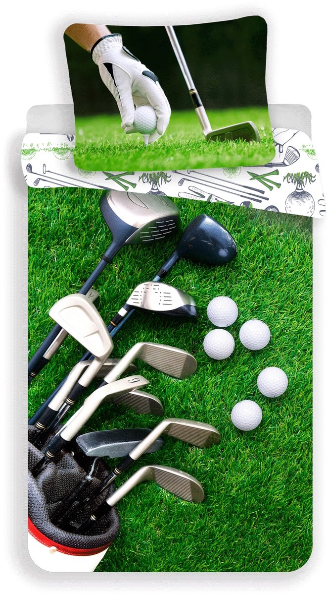 Dekbedovertrek Golf 135x200cm - Katoen met Ritssluiting