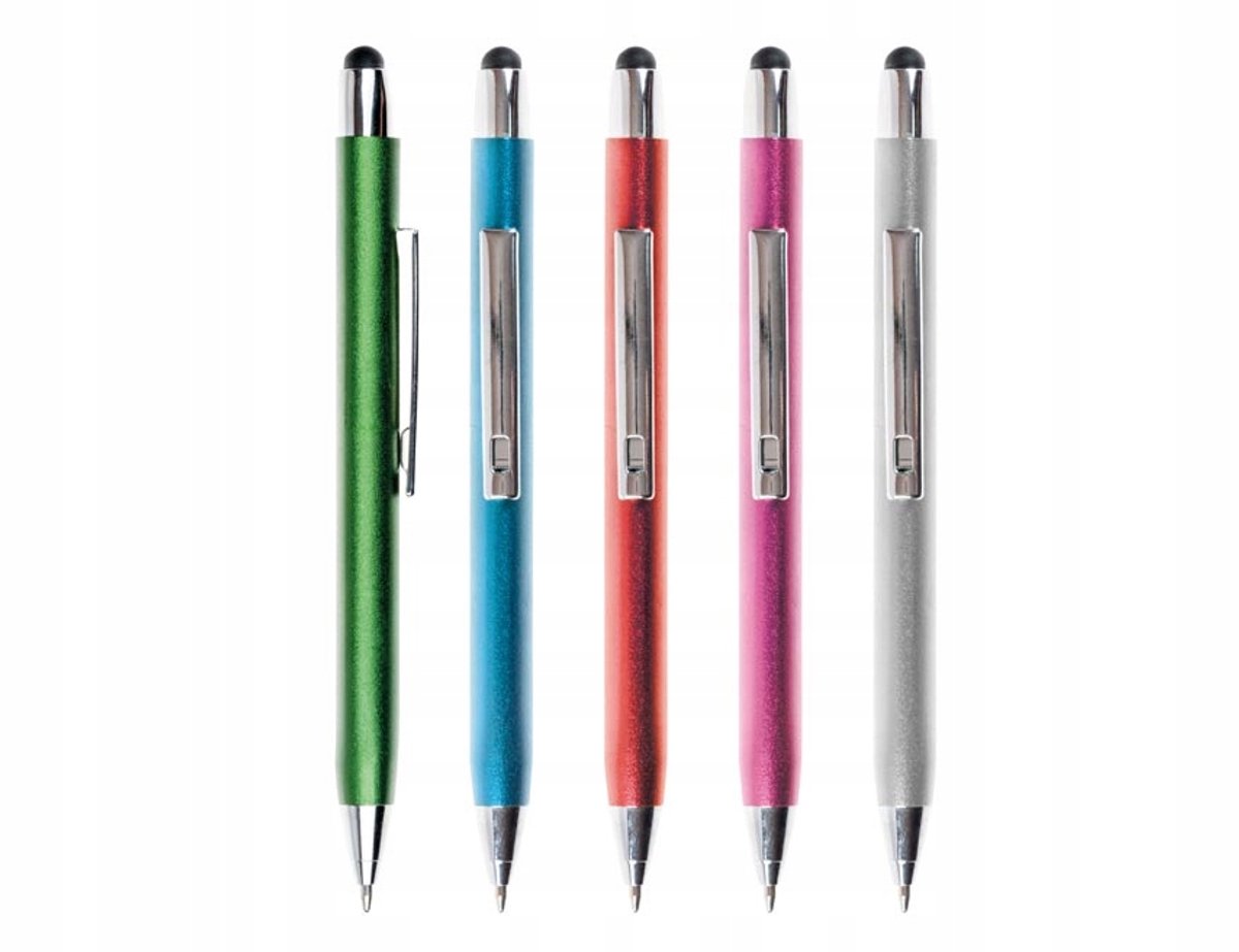 MFP Touch Pen Stylus Pen Groen - Metalen Pen met Blauwe Inkt