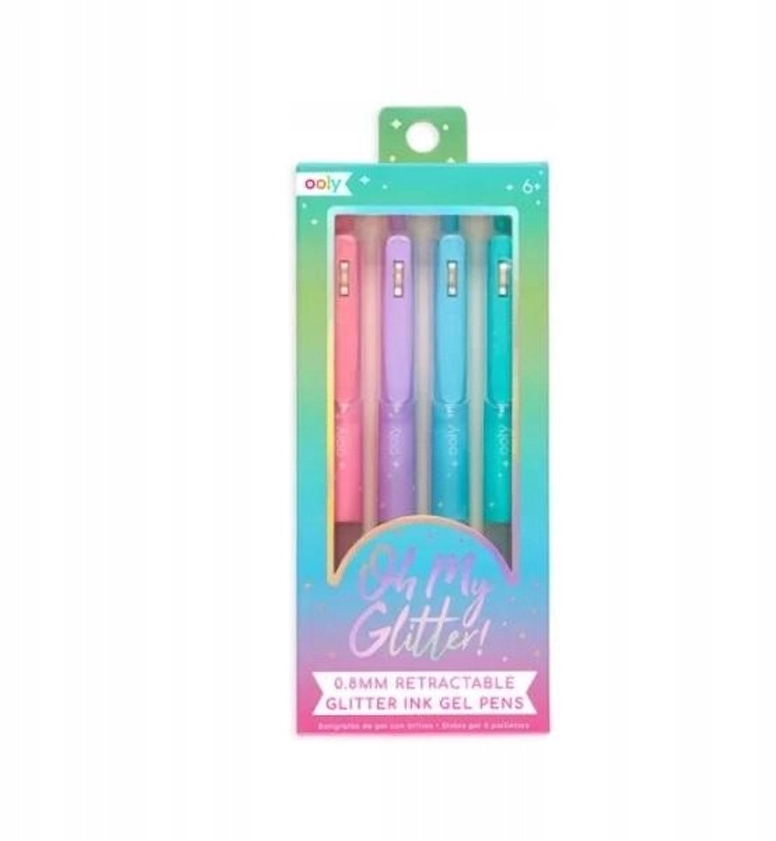 Ooly Glitter Gelpennen Set - 4 Kleuren voor School & Kantoor