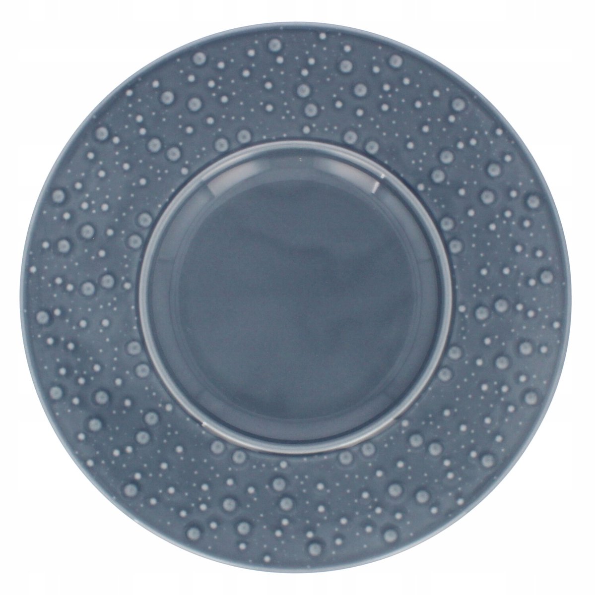 Lubiana Rosa Dinerbord Porselein 27cm Grijsblauw Dauwdruppels