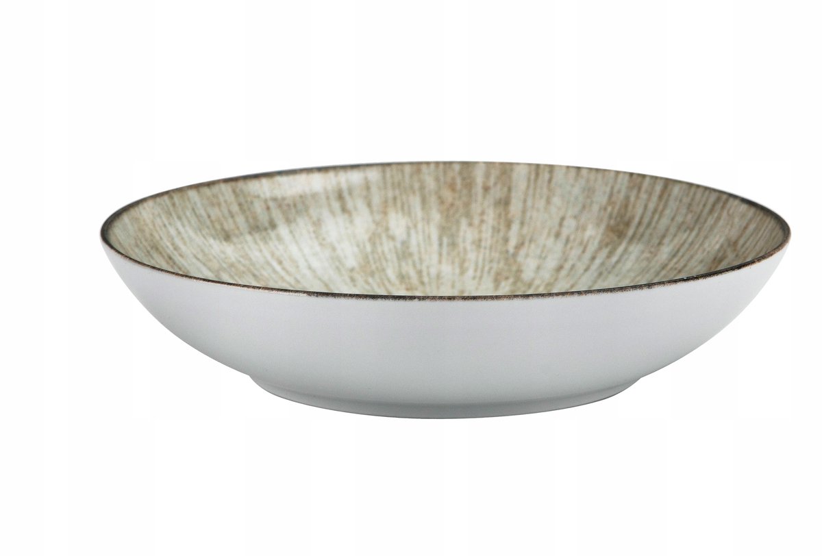 Lubiana Reactivo Diep Bord - 22 cm - Porselein - Bruin/Beige