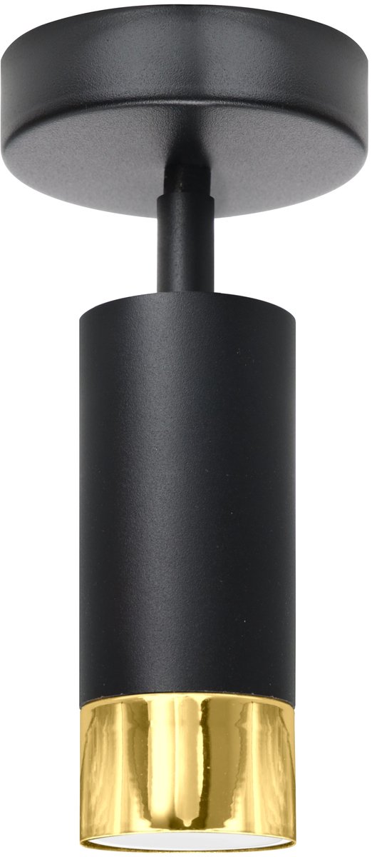 Moderne Hanglamp Tuba Zwart/Goud GU10 LED - Stijlvol Design