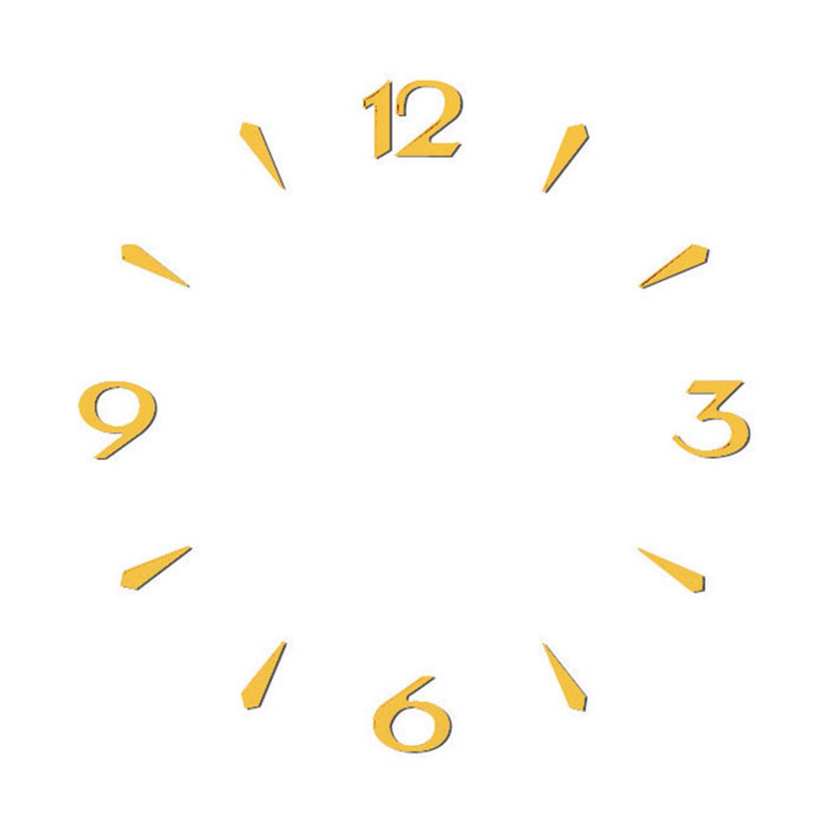 Cijferset Arabische cijfers-balken geborsteld messing geel L=10mm