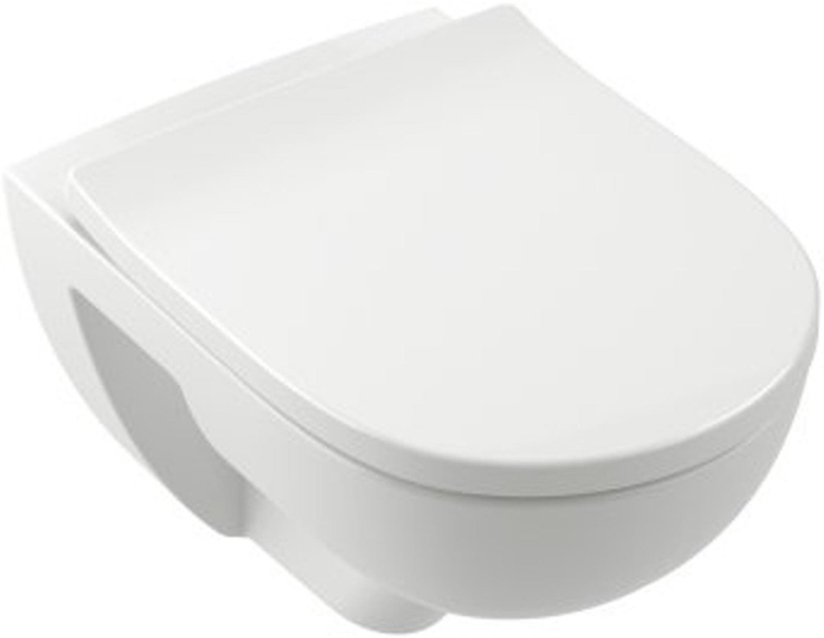 Villeroy & Boch O.novo pack wandcloset - verkort 49cm - Twistflush - CeramicPlus - wit