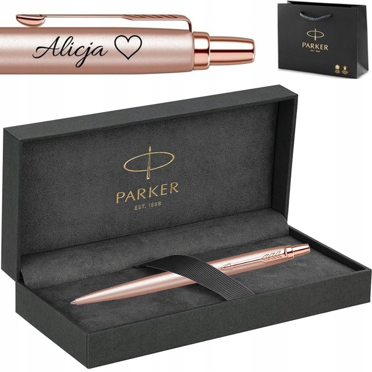Parker Jotter XL Pen - Roze Goud met Gravure - Luxe Cadeau