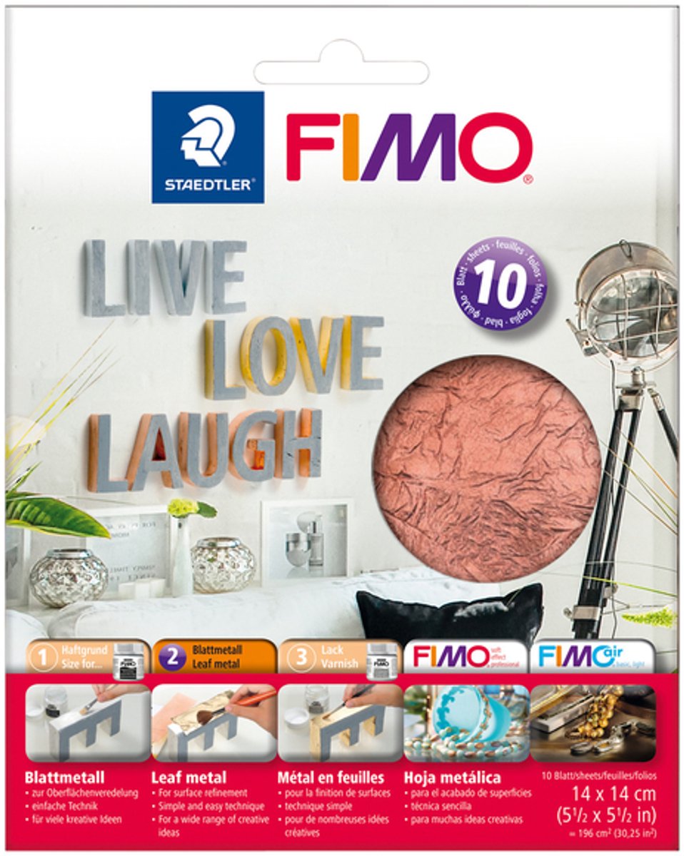 Bladmetaal staedtler fimo 10v koper | 5 stuks
