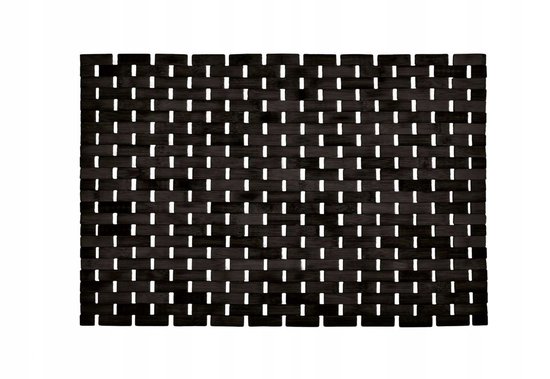 Tapis de douche en Bamboe Kleine Wolke Palito Zwart 70x50 cm