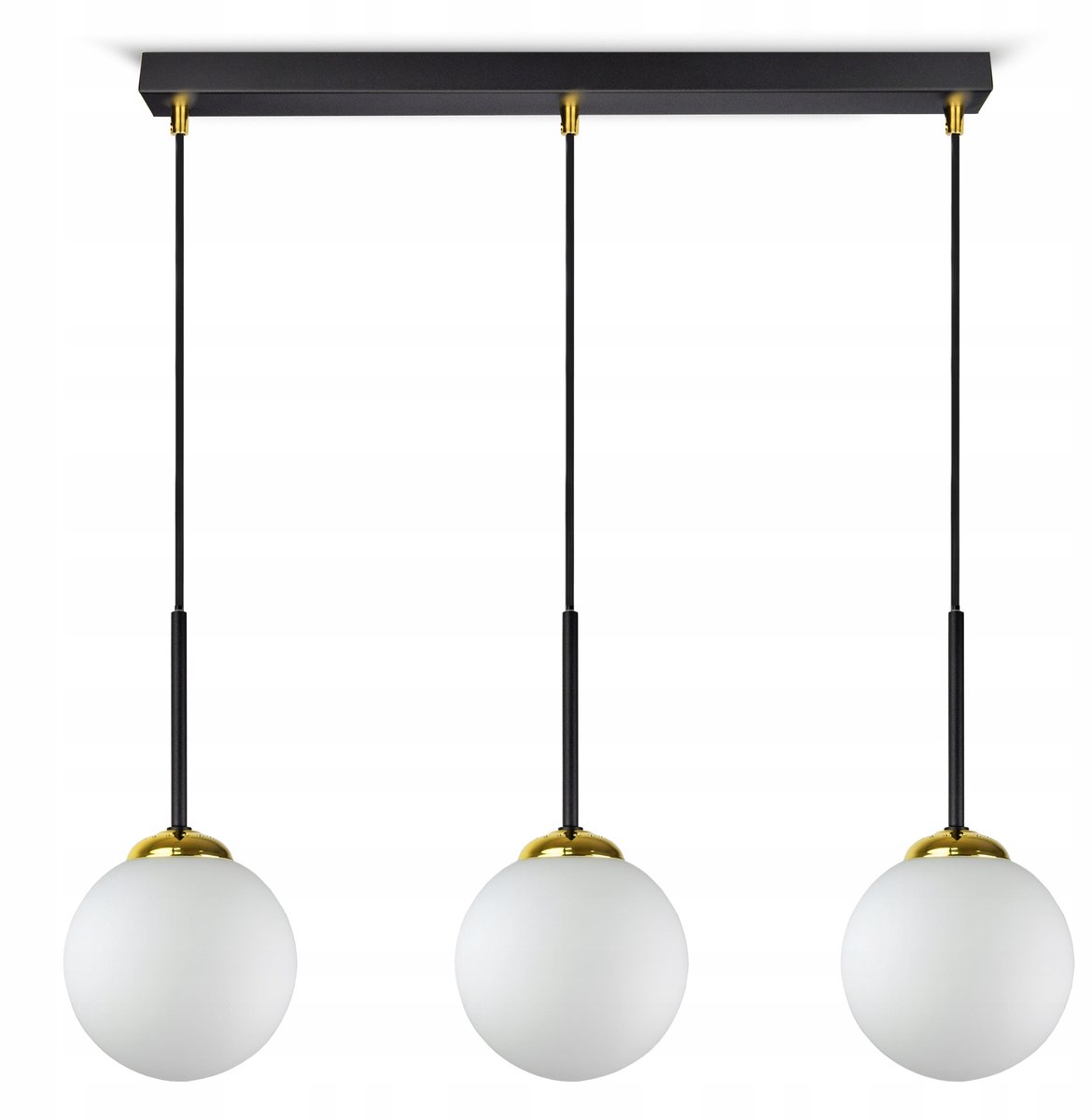 ASTRA-BZ3 Zwarte Lampy Sufitowe Szklane Klosze G9