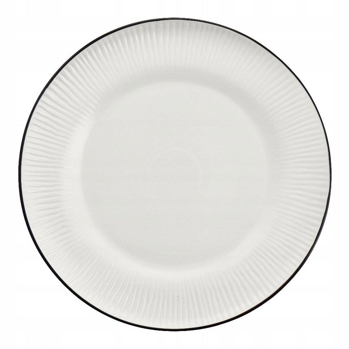 Villa Italia Bonita Zwart Bord Porselein 27cm - Nieuw