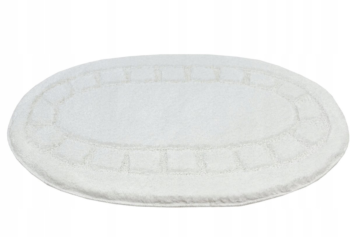 Ovale Badmat Wit Antislip 60x100 cm - Ocean Collectie