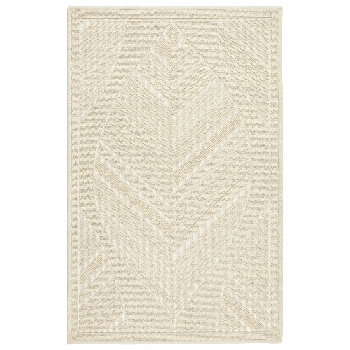 Beige Katoenen Badmat Boho Antislip Wasbaar 50x80cm